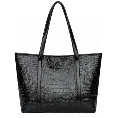 Shoulder Bag for Women Crocodile Print, PU Leather for Work Travel